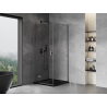 Mexen Mist-H T kabina prysznicowa uchylna lewa 70 x 70 cm, transparent, gun metal - 8A5T-070-070-95-00-L