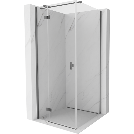 Mexen Mist-H T kabina prysznicowa uchylna lewa 90 x 90 cm, transparent, gun metal - 8A5T-090-090-95-00-L