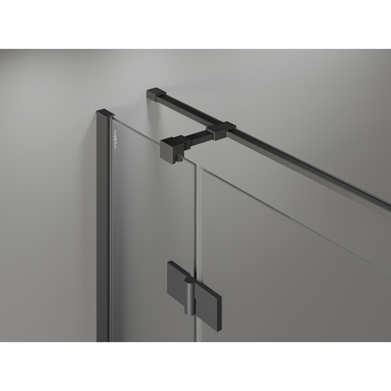 Mexen Mist-H T kabina prysznicowa uchylna prawa 90 x 90 cm, transparent, gun metal - 8A5T-090-090-95-00-P