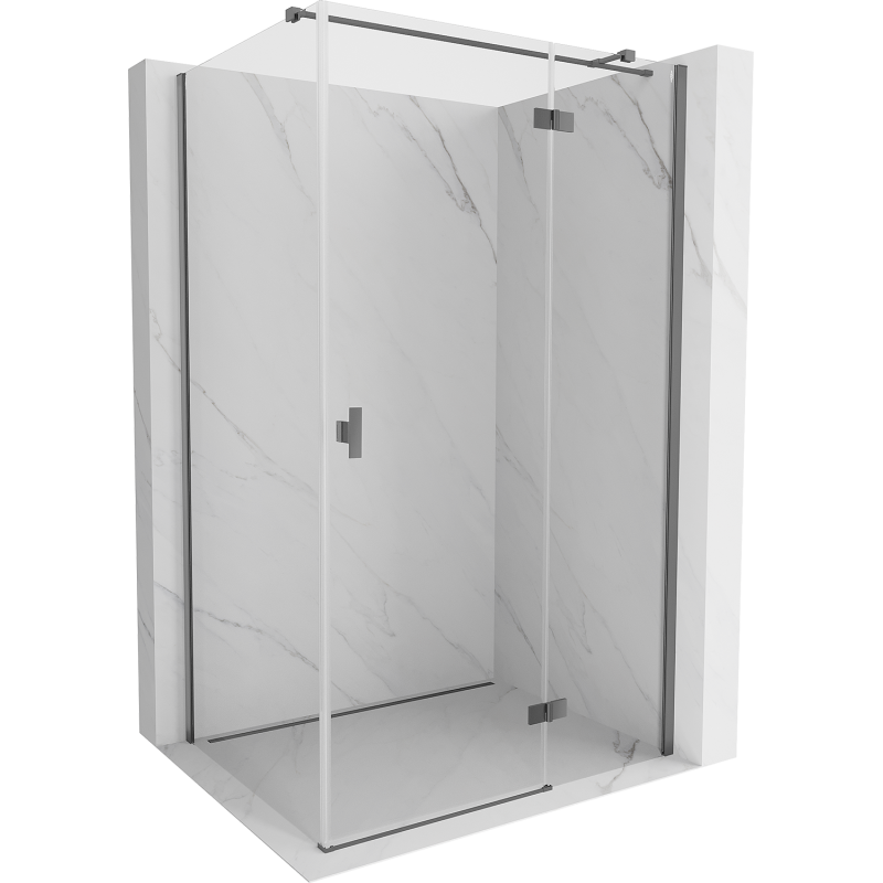 Mexen Mist-H T kabina prysznicowa uchylna prawa 105 x 90 cm, transparent, gun metal - 8A5T-105-090-95-00-P