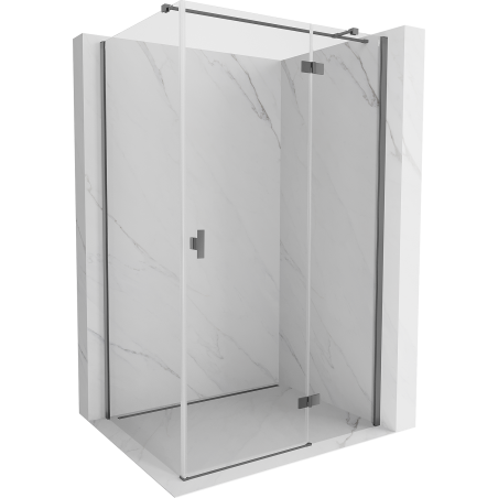 Mexen Mist-H T kabina prysznicowa uchylna prawa 105 x 90 cm, transparent, gun metal - 8A5T-105-090-95-00-P