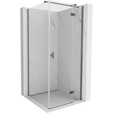 Mexen Mist-H T kabina prysznicowa uchylna prawa 95 x 95 cm, transparent, gun metal - 8A5T-095-095-95-00-P