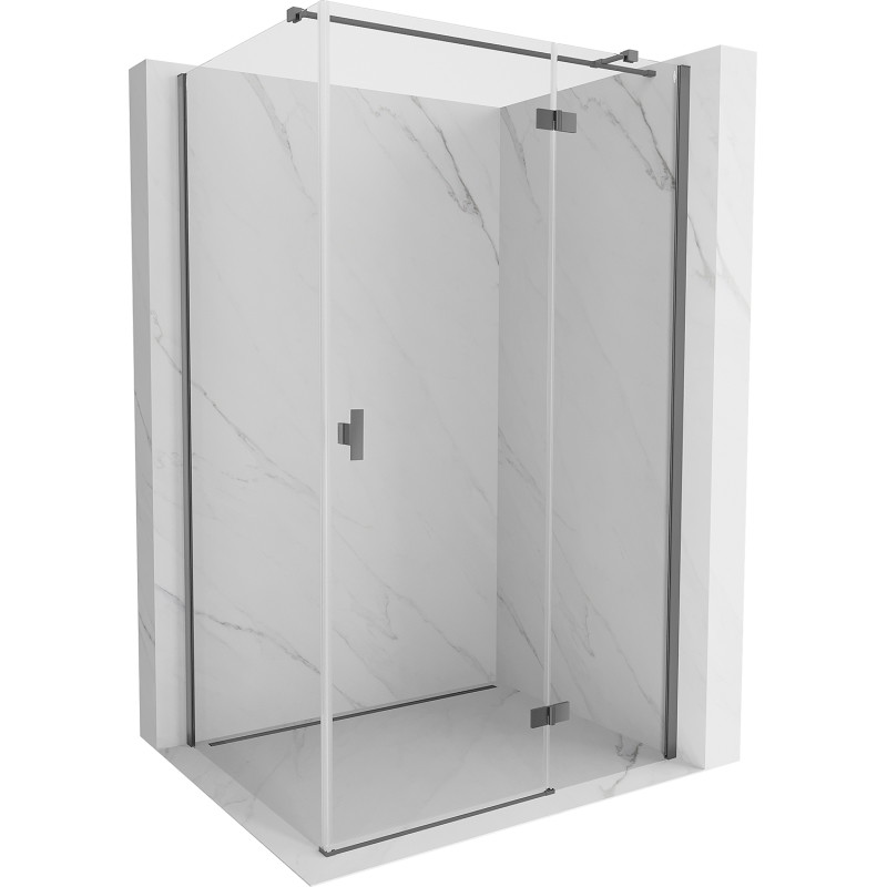 Mexen Mist-H T kabina prysznicowa uchylna prawa 105 x 120 cm, transparent, gun metal - 8A5T-105-120-95-00-P