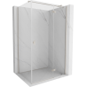 Mexen Mist-H T kabina prysznicowa uchylna prawa 110 x 95 cm, transparent, nikiel szczotkowany - 8A5T-110-095-97-00-P