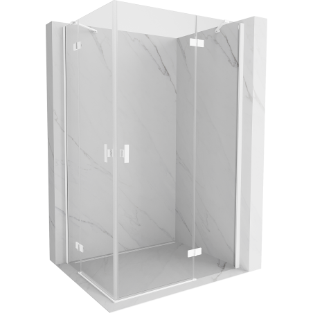 Mexen Mist-H Duo kabina prysznicowa uchylna prawa 100 x 105 cm, transparent, biała - 8A5-100L-105P-20-00
