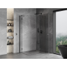 Mexen Mist-H Duo kabina prysznicowa uchylna prawa 80 x 100 cm, transparent, gun gray szczotkowany - 8A5-080L-100P-66-00