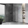Mexen Mist-H Duo kabina prysznicowa uchylna 70 x 70 cm, transparent, gun metal - 8A5-070L-070P-95-00