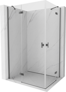 Mexen Mist-H Duo kabina prysznicowa uchylna lewa 95 x 80 cm, transparent, gun metal - 8A5-095L-080P-95-00
