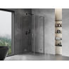 Mexen Mist-H Duo kabina prysznicowa uchylna 85 x 85 cm, transparent, gun metal - 8A5-085L-085P-95-00