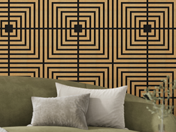 Mexen Linea 02 panel ścienny akustyczny 60 x 60 cm (4szt.), filc 9 mm, fornir techniczny, Dąb Classic - S110-60607-02-041