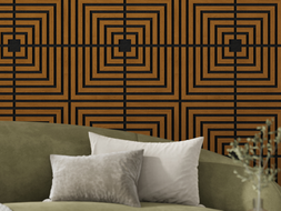 Mexen Linea 02 panel ścienny akustyczny 60 x 60 cm (4szt.), filc 9 mm, fornir techniczny, Dąb Natural - S110-60607-02-042