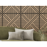 Mexen Linea 05 panel ścienny akustyczny 60 x 60 cm (4szt.), filc 9 mm, fornir techniczny, Bielony Dąb - S110-60607-05-040