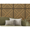Mexen Linea 05 panel ścienny akustyczny 60 x 60 cm (4szt.), filc 9 mm, fornir techniczny, Dąb Classic - S110-60607-05-041