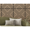 Mexen Linea 06 panel ścienny akustyczny 60 x 60 cm (4szt.), filc 9 mm, fornir techniczny, Bielony Dąb - S110-60607-06-040