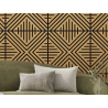 Mexen Linea 06 panel ścienny akustyczny 60 x 60 cm (4szt.), filc 9 mm, fornir techniczny, Dąb Classic - S110-60607-06-041