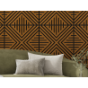 Mexen Linea 06 panel ścienny akustyczny 60 x 60 cm (4szt.), filc 9 mm, fornir techniczny, Dąb Natural - S110-60607-06-042