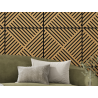 Mexen Linea 08 panel ścienny akustyczny 60 x 60 cm (4szt.), filc 9 mm, fornir techniczny, Dąb Classic - S110-60607-08-041