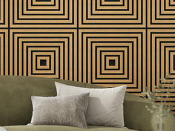 Mexen Linea 13 panel ścienny akustyczny 60 x 60 cm (4szt.), filc 9 mm, fornir techniczny, Dąb Classic - S110-60607-13-041
