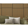 Mexen Linea 15 panel ścienny akustyczny 60 x 60 cm (4szt.), filc 9 mm, fornir techniczny, Dąb Classic - S110-60607-15-041