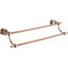 Mexen Estela podwójny wieszak na ręcznik, różowe złoto - 7011525-60