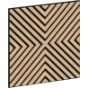 Mexen Linea 01 panel ścienny akustyczny 60 x 60 cm (4szt.), filc 9 mm, fornir techniczny, Bielony Dąb - S110-60607-01-040