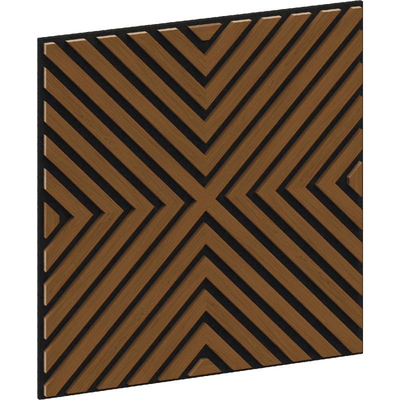 Mexen Linea 01 panel ścienny akustyczny 60 x 60 cm (4szt.), filc 9 mm, fornir techniczny, Dąb Natural - S110-60607-01-042