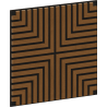 Mexen Linea 02 panel ścienny akustyczny 60 x 60 cm (4szt.), filc 9 mm, fornir techniczny, Dąb Natural - S110-60607-02-042
