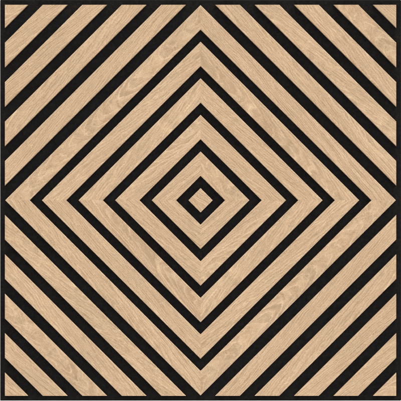 Mexen Linea 03 panel ścienny akustyczny 60 x 60 cm (4szt.), filc 9 mm, fornir techniczny, Bielony Dąb - S110-60607-03-040