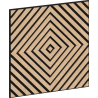 Mexen Linea 03 panel ścienny akustyczny 60 x 60 cm (4szt.), filc 9 mm, fornir techniczny, Bielony Dąb - S110-60607-03-040
