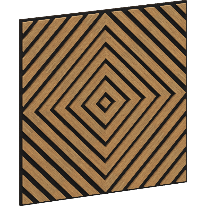 Mexen Linea 03 panel ścienny akustyczny 60 x 60 cm (4szt.), filc 9 mm, fornir techniczny, Dąb Classic - S110-60607-03-041