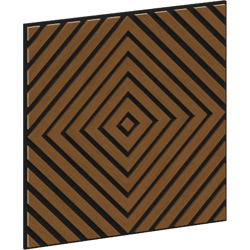 Mexen Linea 03 panel ścienny akustyczny 60 x 60 cm (4szt.), filc 9 mm, fornir techniczny, Dąb Natural - S110-60607-03-042