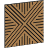 Mexen Linea 05 panel ścienny akustyczny 60 x 60 cm (4szt.), filc 9 mm, fornir techniczny, Dąb Classic - S110-60607-05-041