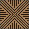 Mexen Linea 06 panel ścienny akustyczny 60 x 60 cm (4szt.), filc 9 mm, fornir techniczny, Dąb Classic - S110-60607-06-041
