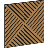 Mexen Linea 08 panel ścienny akustyczny 60 x 60 cm (4szt.), filc 9 mm, fornir techniczny, Dąb Classic - S110-60607-08-041