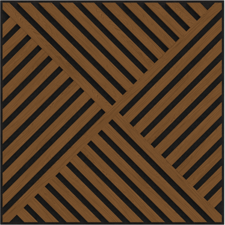 Mexen Linea 08 panel ścienny akustyczny 60 x 60 cm (4szt.), filc 9 mm, fornir techniczny, Dąb Natural - S110-60607-08-042