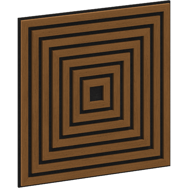 Mexen Linea 13 panel ścienny akustyczny 60 x 60 cm (4szt.), filc 9 mm, fornir techniczny, Dąb Natural - S110-60607-13-042