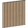 Mexen Linea 15 panel ścienny akustyczny 60 x 60 cm (4szt.), filc 9 mm, fornir techniczny, Bielony Dąb - S110-60607-15-040