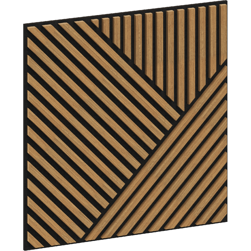 Mexen Linea 25 panel ścienny akustyczny 60 x 60 cm (4szt.), filc 9 mm, fornir techniczny, Dąb Classic - S110-60607-25-041