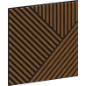 Mexen Linea 25 panel ścienny akustyczny 60 x 60 cm (4szt.), filc 9 mm, fornir techniczny, Dąb Natural - S110-60607-25-042