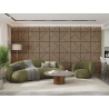 Mexen Linea 25 panel ścienny akustyczny 60 x 60 cm (4szt.), filc 9 mm, fornir techniczny, Bielony Dąb - S110-60607-25-040