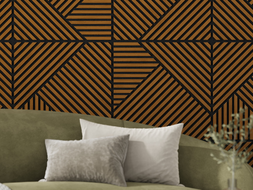 Mexen Linea 25 panel ścienny akustyczny 60 x 60 cm (4szt.), filc 9 mm, fornir techniczny, Dąb Natural - S110-60607-25-042