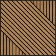 Mexen Linea 26 panel ścienny akustyczny 60 x 60 cm (4szt.), filc 9 mm, fornir techniczny, Dąb Classic - S110-60607-26-041