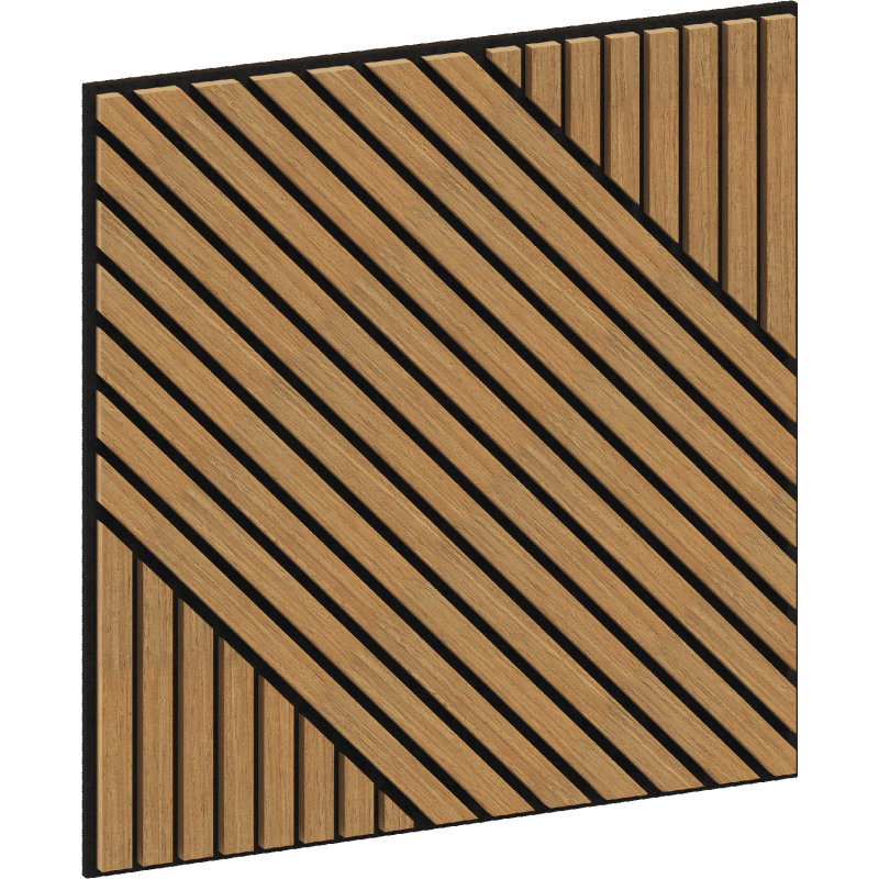 Mexen Linea 26 panel ścienny akustyczny 60 x 60 cm (4szt.), filc 9 mm, fornir techniczny, Dąb Classic - S110-60607-26-041