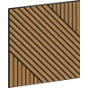 Mexen Linea 26 panel ścienny akustyczny 60 x 60 cm (4szt.), filc 9 mm, fornir techniczny, Dąb Classic - S110-60607-26-041
