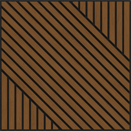 Mexen Linea 26 panel ścienny akustyczny 60 x 60 cm (4szt.), filc 9 mm, fornir techniczny, Dąb Natural - S110-60607-26-042
