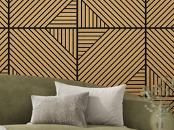 Mexen Linea 26 panel ścienny akustyczny 60 x 60 cm (4szt.), filc 9 mm, fornir techniczny, Dąb Classic - S110-60607-26-041