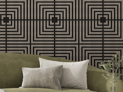 Mexen Linea 02 panel ścienny akustyczny 60 x 60 cm (4szt.), filc 9 mm, fornir techniczny, Szary Dąb - S110-60607-02-043