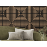 Mexen Linea 02 panel ścienny akustyczny 60 x 60 cm (4szt.), filc 9 mm, fornir techniczny, Ciemny Orzech - S110-60607-02-044