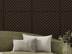 Mexen Linea 01 panel ścienny akustyczny 60 x 60 cm (4szt.), filc 9 mm, fornir techniczny, Dąb Mocca - S110-60607-01-045
