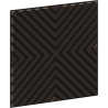 Mexen Linea 01 panel ścienny akustyczny 60 x 60 cm (4szt.), filc 9 mm, fornir techniczny, Czarny Dąb - S110-60607-01-046